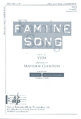 Famine Song for female chorus a cappella score  (en)