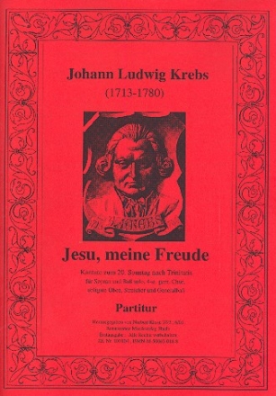 Jesu meine Freude fr Soli (SB) gem Chor , obl. Oboe, Streicher, Generalba Partitur