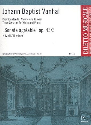Sonate agreable d-moll op.43,3 fr Violine und Klavier