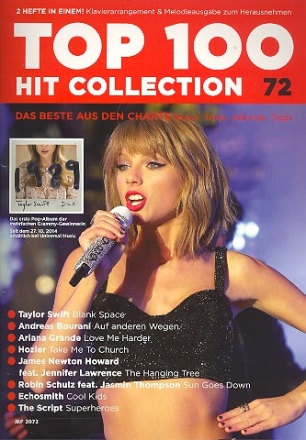 Top 100 Hit Collection 72 Band 72 fr Klavier / Keyboard