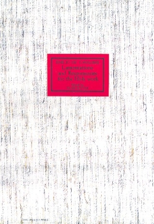 Quellenkataloge zur Musikgeschichte Band 62 Lamentations aand Responsories for the Holy Week broschiert