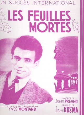 Les feuilles mortes pour piano/chant/guitare