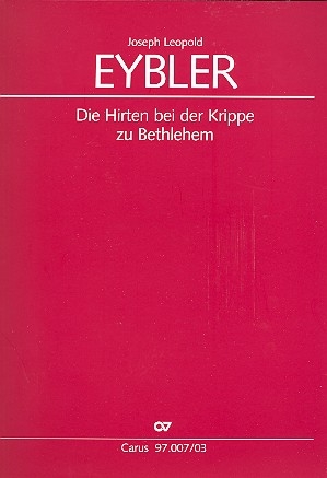 Die Hirten bei der Krippe zu Bethlehem fr Soli, gem Chor und Orchester Klavierauszug