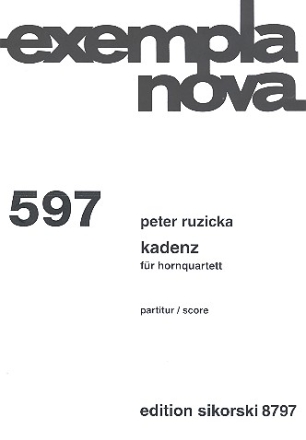 Kadenz fr 4 Hrner in F Partitur