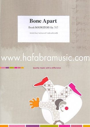 Bone apart op.312 for solo bass trombone and 6-part trombone ensemble score and parts