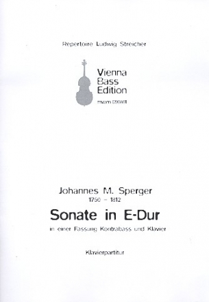 Sonate E-Dur fr Kontrabass und Klavier