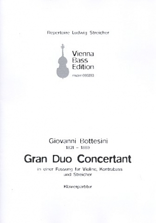Grand Duo concertant fr Violine, Kontrabass und Klavier Stimmen
