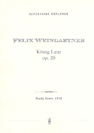 Knig Lear op.20 fr Orchester Studienpartitur