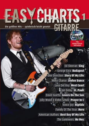Easy Charts Band 1 (+mp3-CD) Gesang/Gitarre/Tabulatur Songbook