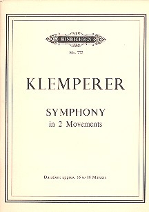 Symphony in 2 Movements for orchestra Study Score