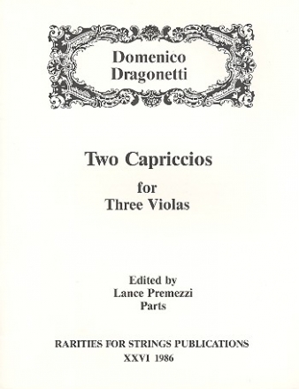 2 Capriccios for 3 violas parts