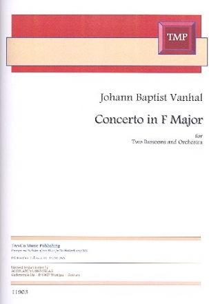 Konzert F-Dur fr 2 Fagotte und Orchester Partitur und Stimmen