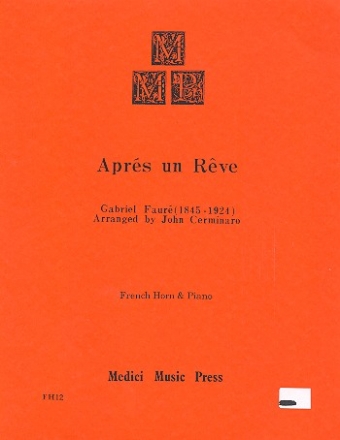 Aprs un rve for french horn and piano