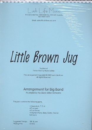 Little brown Jug: for big band score and parts