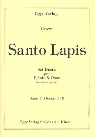 6 Duette Band 1 (Nos.1-3) fr Flte und Oboe Spielpartitur