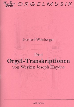 3 Orgel -Transkriptionen von Werken von Joseph Haydn fr Orgel