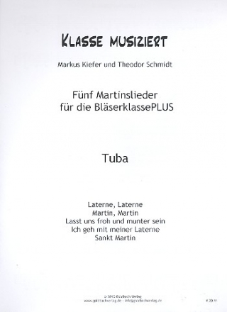 Martinslieder fr die Blserklasse PLUS Tuba