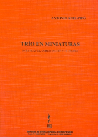Tro en miniatureas for flute, english horn and guitar score