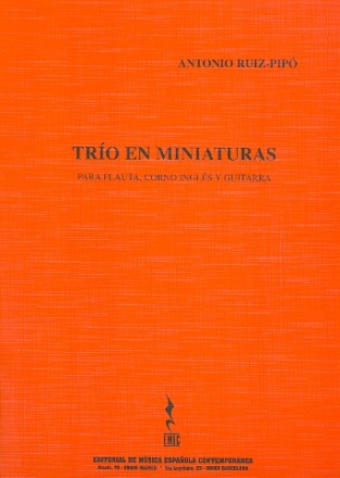 Tro en miniatureas for flute, english horn and guitar score