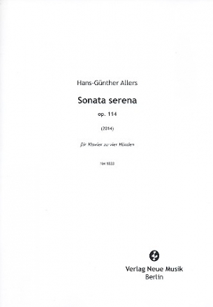 Sonata serena op.114 fr Klavier zu 4 Hnden 2 Spielpartituren
