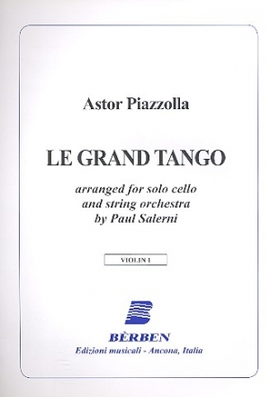 Le grand Tango for cello and string orchestra violin 1
