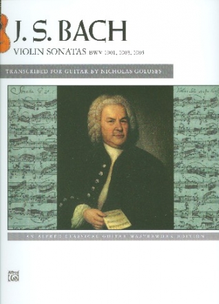 Violin Sonatas BWV1001, 1002 and BWV1003 for guitar