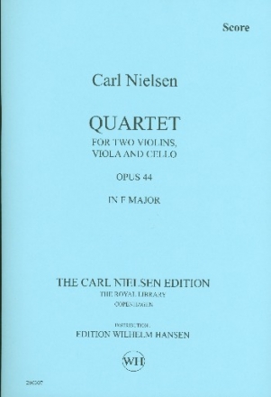 Quartet in F Major op.44 for 2 violins, viola and cello study score,  archive copy