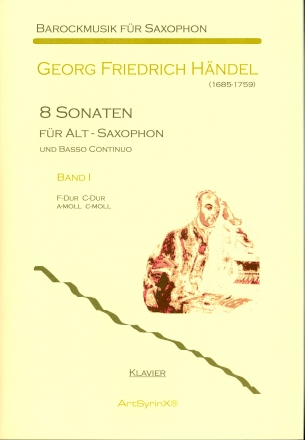 8 Sonaten Band 1 fr Altsaxophon und B.c. Klavierpartitur mit B.c.-Stimme