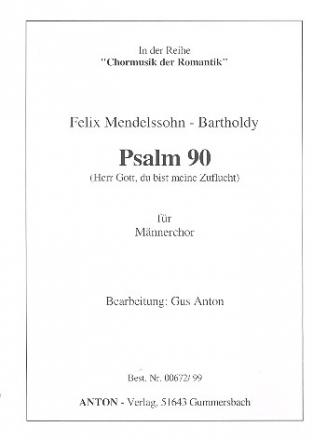 Herrgott du bist meine Zuflucht fr  Mnnercho a cappella Partitur