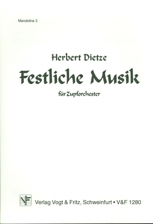 Festliche Musik fr Zupforchester Mandoline 2