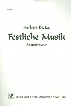 Festliche Musik fr Zupforchester Gitarre