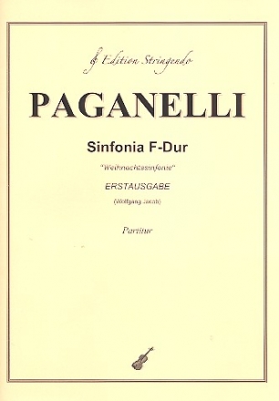 Sinfonia F-Dur fr Streichorchester und Bc Partitur