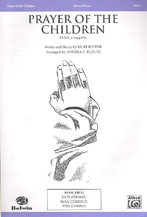 Prayer of the Children for female chorus a cappella score