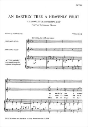 An earthly Tree a heavenly Fruit for mixed chorus (SSAT) and piano score