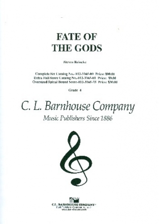 Fate of the Gods for concert band extra full score