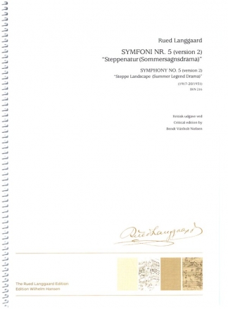 Symphony no.5 (version 2) BVN216 for orchestra score,  archive copy