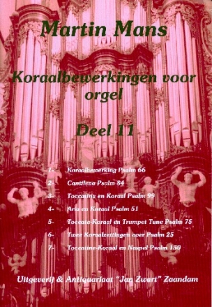 Koraalbewerkingen vol.11 voor orgel