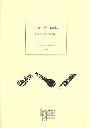 3 Minuets for 2 oboes, cor anglais and bassoon score and parts