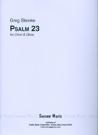 Psalm 23 for mixed chorus and oboe score