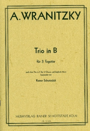 Trio in B fr 3 Fagotte Partitur und Stimmen