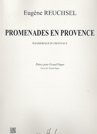 Promenades en Provence pour orgue