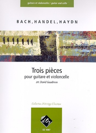3 pi�ces faciles pour guitare et violoncelle partition et partie