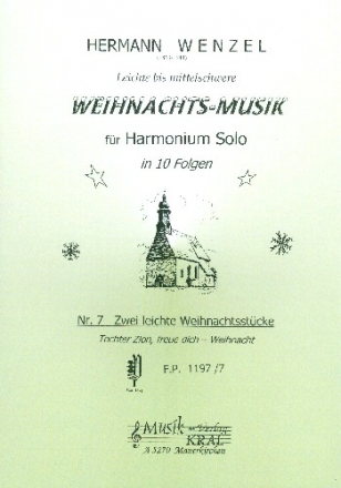 2 leichte Weihnachtsstcke fr Harmonium solo