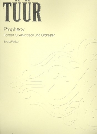 Prophecy Konzert fr Akkordeon und Orchester Partitur