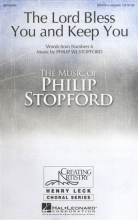 The Lord bless You and keep You for mixed chorus (SSATB) a cappella score