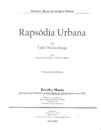 Rapsdia urbana fr Fagott und Gitarre Partitur und Stimme