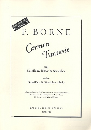 Carmen-Fantasie fr Flte und Streicher (Blser ad lib) Spielpartitur Blser