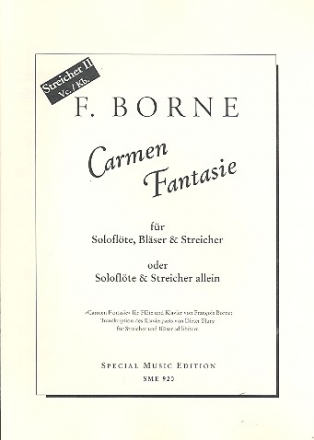 Carmen-Fantasie fr Flte und Streicher (Blser ad lib) Spielpartitur Violoncello/Kontrabass