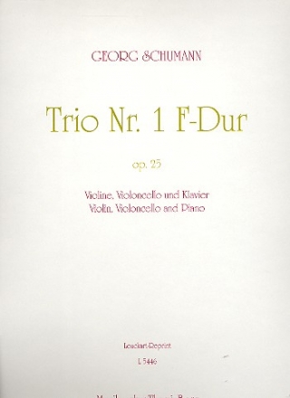 Trio F-Dur Nr.1 op.25 fr Violine, Violoncello und Klavier Stimmen