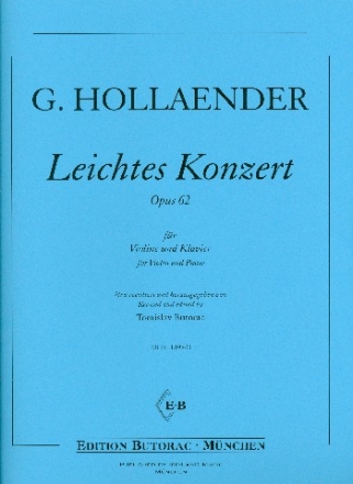 Leichtes Konzert op.62 fr Violine und Klavier